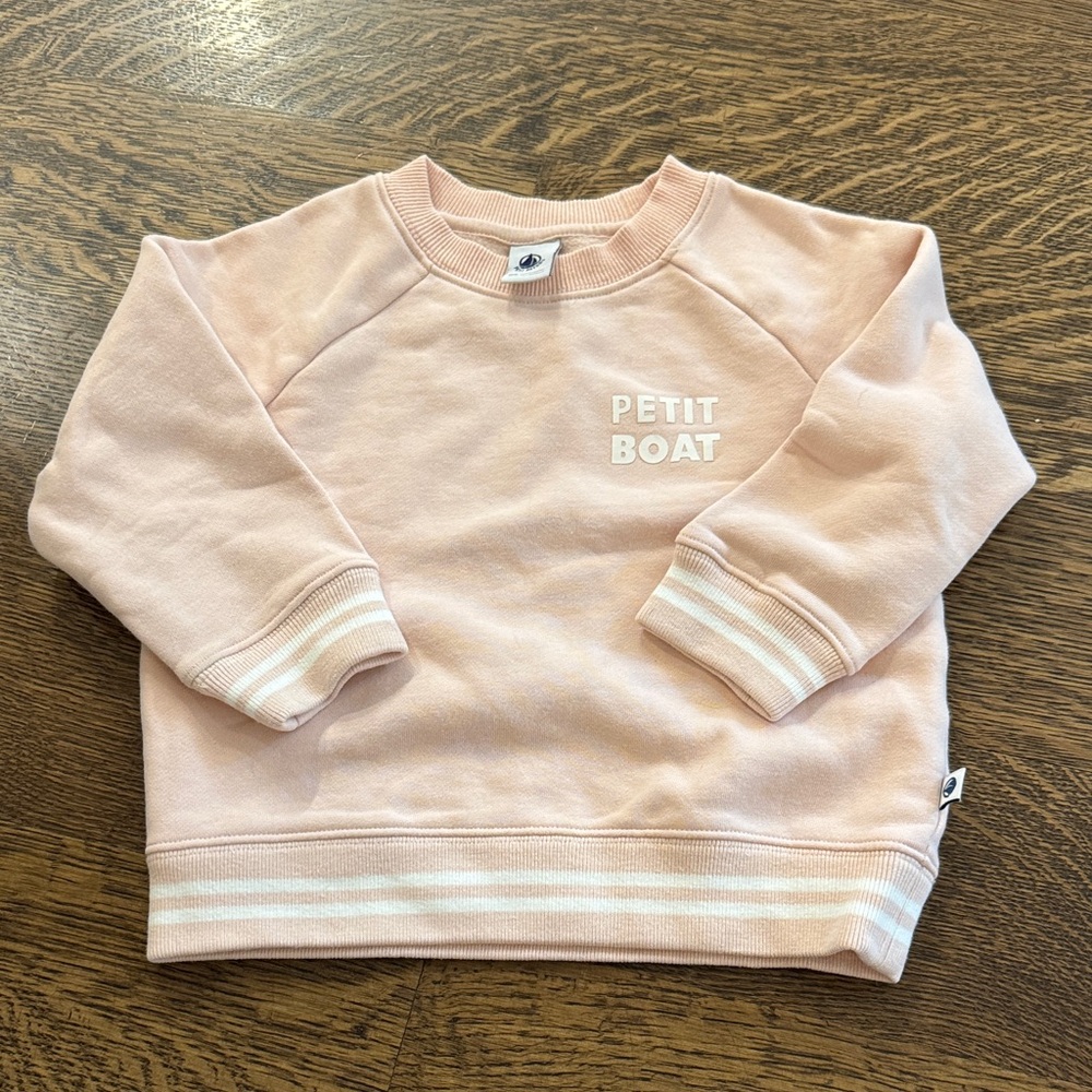Petit bateau Pink Kids Sweatshirt